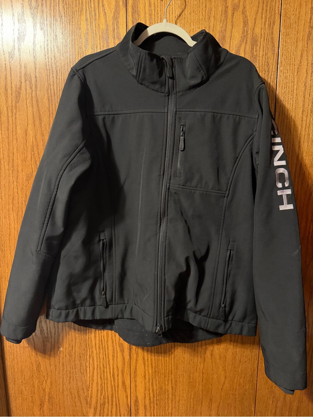 Cinch Womens Black Bonded Softshell Utility Jacket Western Logo Size XXL